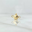 Herraje Manzana 0.3gr / 1.3cm / Liso Oro Amarillo 18K *