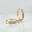 Hoop Earrings Track 4.55gr / 2.2cm / 18K Gold ©