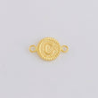 Herraje Letra C Marco Bordeado 0.55g / 3/4 in Oro Amarillo 18K