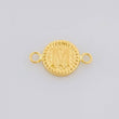 Herraje Letra M Marco Bordeado 0.55g / 3/4 in Oro Amarillo 18K