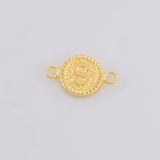 Charm Letter S Framed Border 0.6g / 3/4 in 18K Yellow Gold