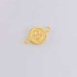 Charm Letter S Framed Border 0.6g / 3/4 in 18K Yellow Gold