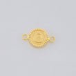 Herraje Letra O Doble Textura 0.6g / 3/4 in Oro Amarillo 18K