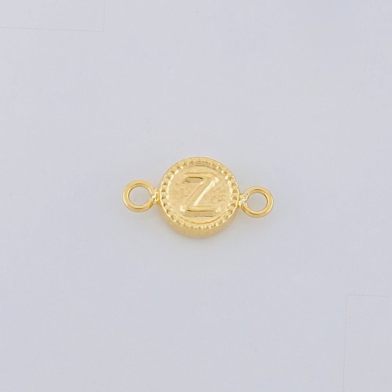 Charm Letter Z Framed Border 0.45g / 1/2 in 18K Yellow Gold