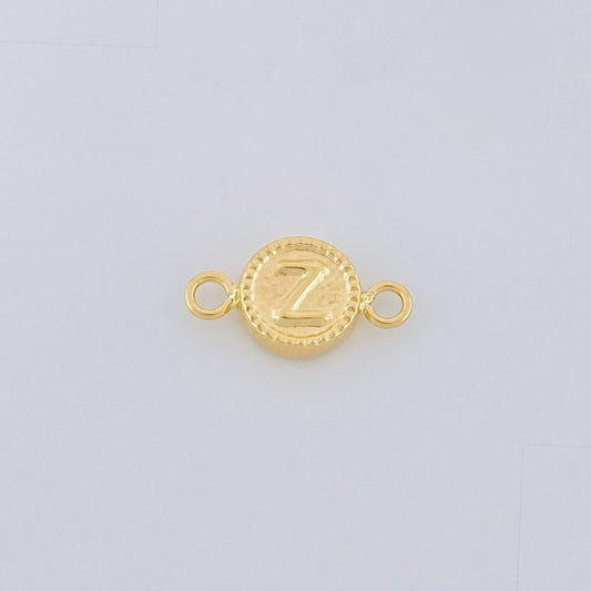 Herraje Letra Z Marco Bordeado 0.45g / 1/2 in Oro Amarillo 18K