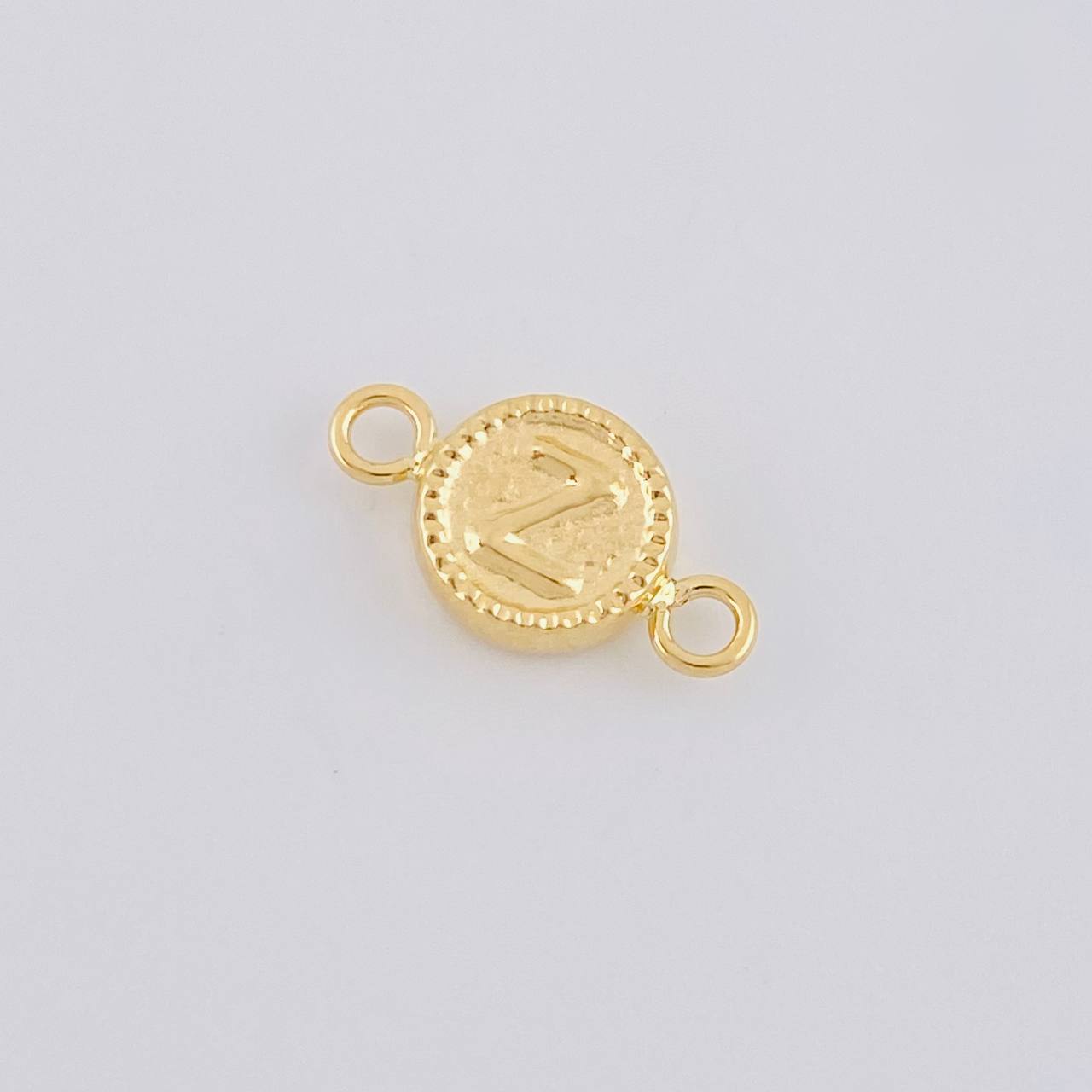 Herraje Letra Z Marco Bordeado 0.45g / 1/2 in Oro Amarillo 18K
