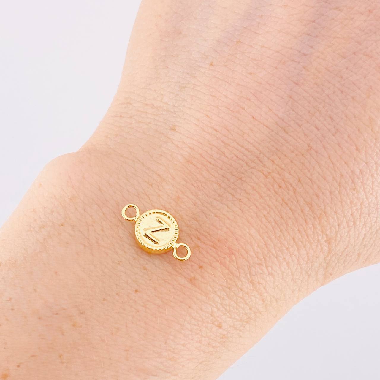 Herraje Letra Z Marco Bordeado 0.45g / 1/2 in Oro Amarillo 18K