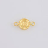 Herraje Letra O Marco Bordeado 0.45g / 1/2 in Oro Amarillo 18K