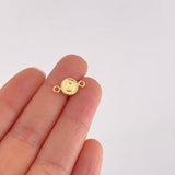 Charm Letter O Framed Border 0.45g / 1/2 in 18K Yellow Gold