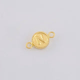 Herraje Letra N Marco Bordeado 0.45g / 1/2 in Oro Amarillo 18K