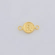 Herraje Letra R Marco Bordeado 0.45g / 1/2 in Oro Amarillo 18K