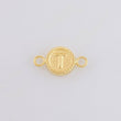 Herraje Letra T Marco Bordeado 0.4g / 1/2 in Oro Amarillo 18K