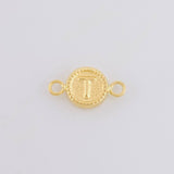 Herraje Letra T Marco Bordeado 0.4g / 1/2 in Oro Amarillo 18K