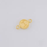 Herraje Letra I Marco Bordeado 0.4g / 1/2 in Oro Amarillo 18K