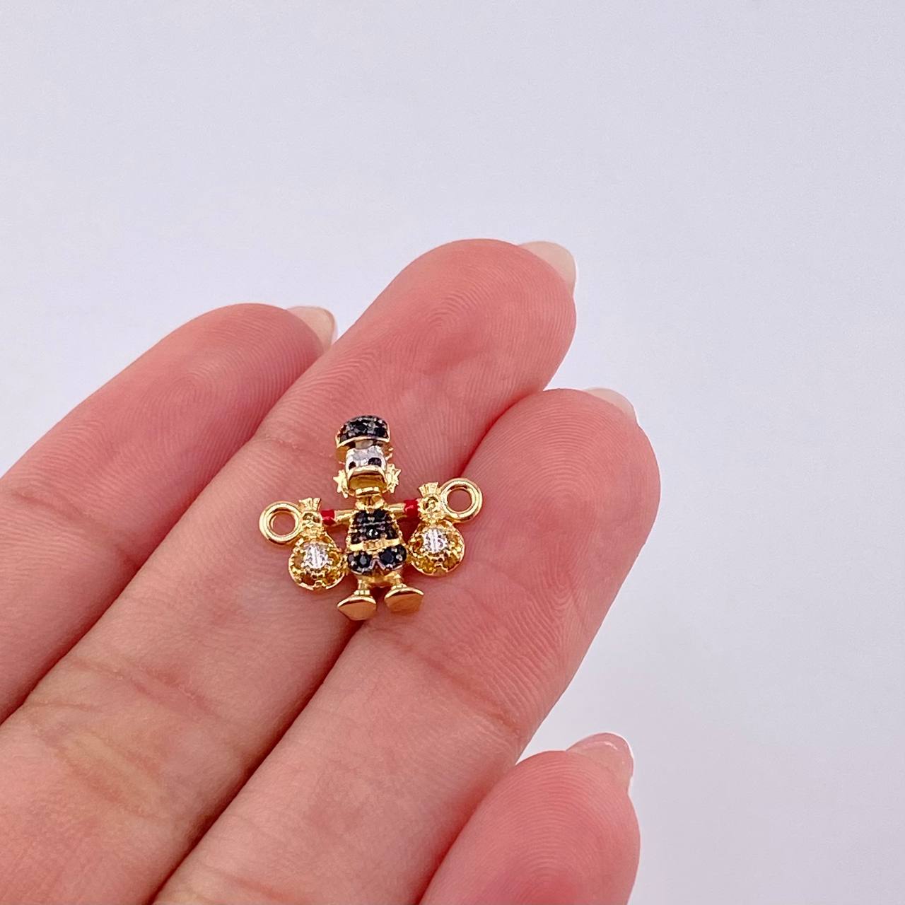 Herraje Pato Bolsa Dinero 1.45gr / 1/2 in / Oro Amarillo 18K ©