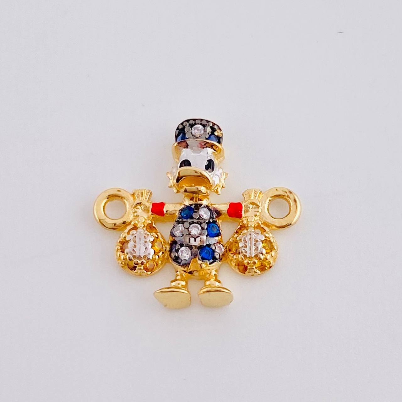 Herraje Pato Bolsa Dinero 1.6gr / 1/2 in / Oro Amarillo 18K *