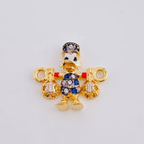 Herraje Pato Bolsa Dinero 1.6gr / 1/2 in / Oro Amarillo 18K *