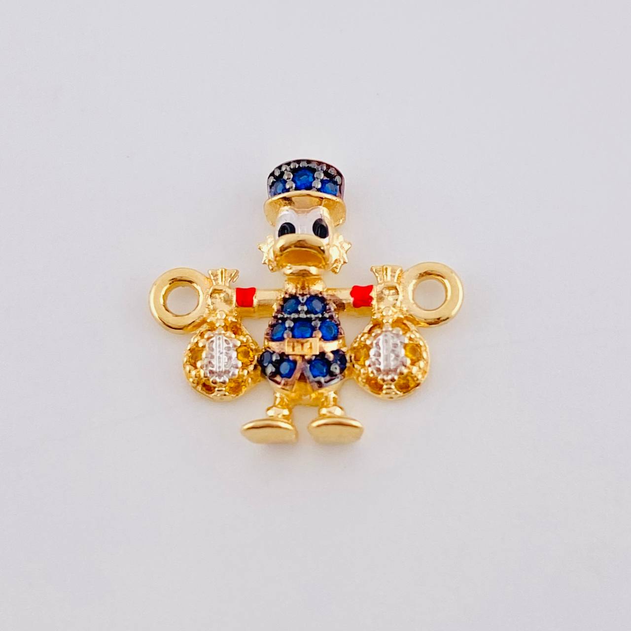 Herraje Pato Bolsa Dinero 1.35gr / 1/2 in / Oro Amarillo 18K