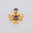 Herraje Pato Bolsa Dinero 1.35gr / 1/2 in / Oro Amarillo 18K