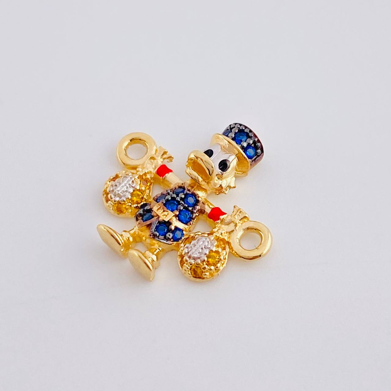 Herraje Pato Bolsa Dinero 1.35gr / 1/2 in / Oro Amarillo 18K
