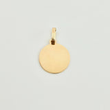 Pendant Circular Plate 0.55gr / 3/4 in / 18K Yellow Gold ©