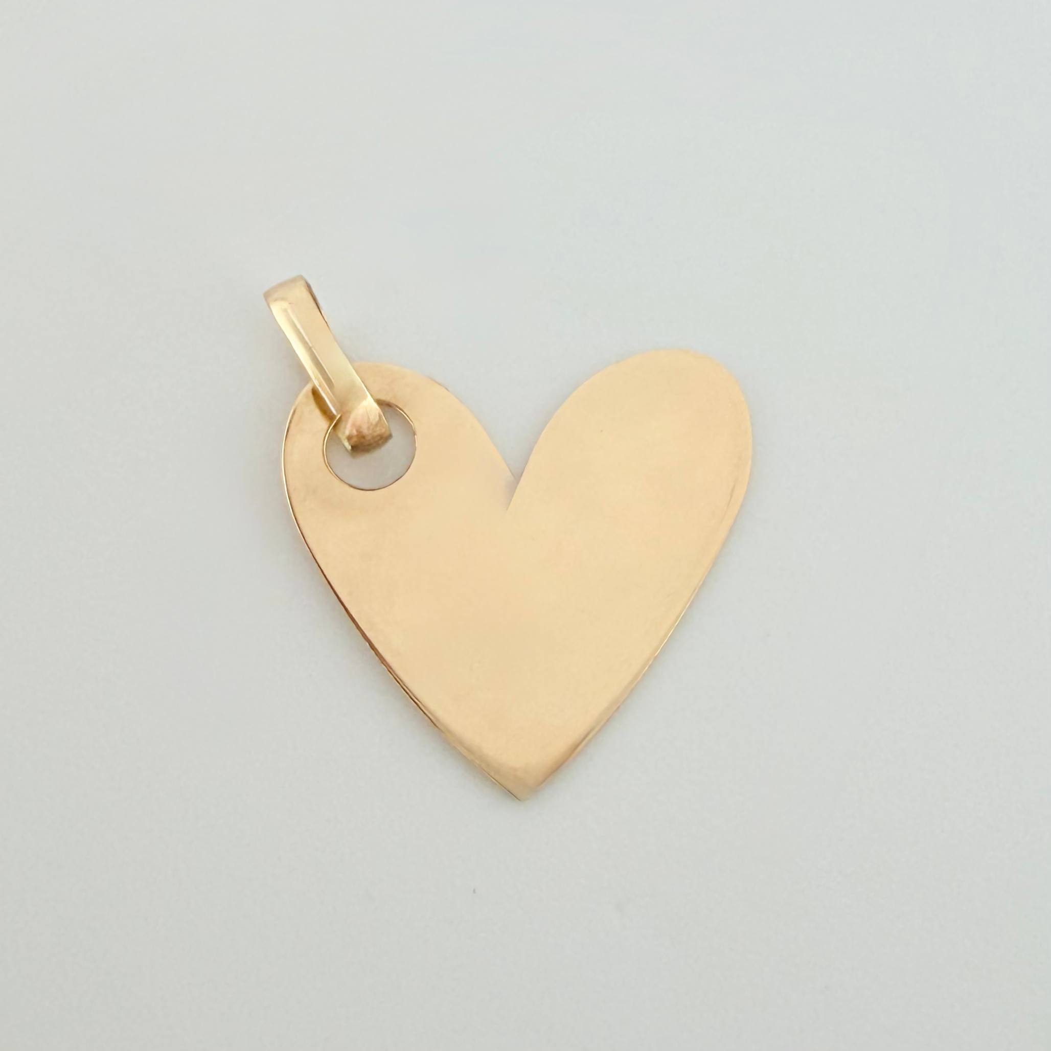 Dije Corazon 0.5gr / 1/2 in / Oro Amarillo 18K *