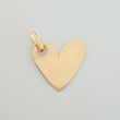 Dije Placa Corazon 0.6gr / 3/4 in / Oro Amarillo 18K *
