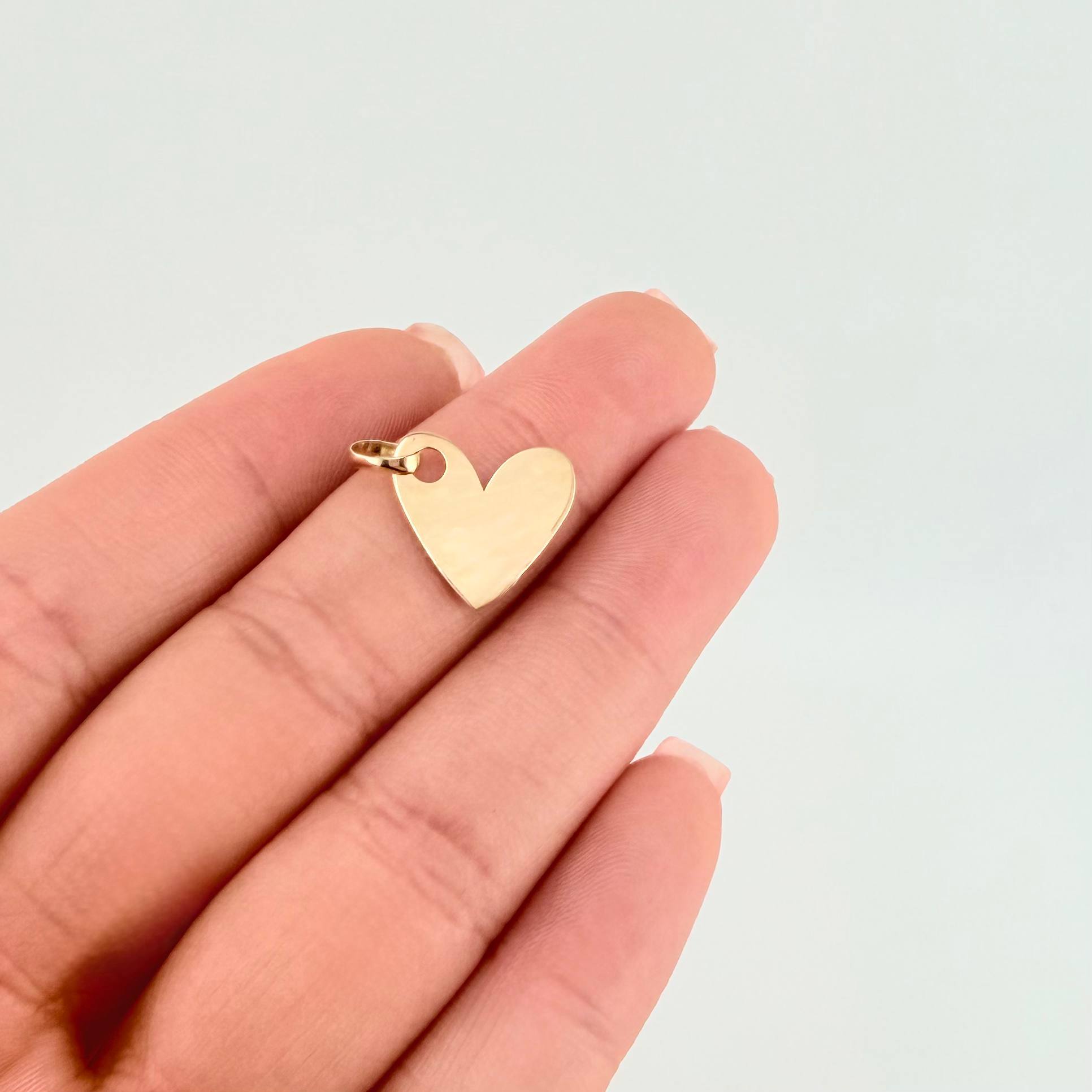 Dije Corazon 0.5gr / 1/2 in / Oro Amarillo 18K *