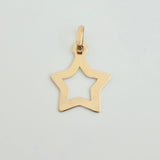 Dije Estrella Silueta 0.5 g / 3/4 in Oro Amarillo 18K