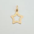 Dije Estrella Silueta 0.5 g / 3/4 in Oro Amarillo 18K