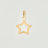 Dije Estrella Silueta 0.45 g / 3/4 in Oro Amarillo 18K
