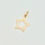 Dije Estrella Silueta 0.45gr / 3/4 in / Oro Amarillo 18K