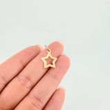 Dije Estrella Silueta 0.5 g / 3/4 in Oro Amarillo 18K