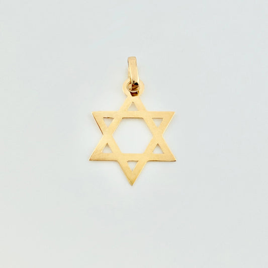 Dije Estrella De David 0.4 g / 3/4 in Oro Amarillo 18K
