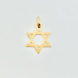 Dije Estrella De David 0.4 g / 3/4 in Oro Amarillo 18K