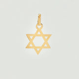Dije Estrella De David 0.4gr / 3/4 in / Oro Amarillo 18K ©