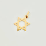 Dije Estrella De David 0.45 g / 3/4 in Oro Amarillo 18K