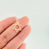 Dije Estrella De David 0.45 g / 3/4 in Oro Amarillo 18K