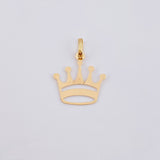 Dije Corona 0.55 g / 3/4 in Oro Amarillo 18K