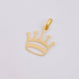 Dije Corona 0.45gr / 3/4 in / Oro Amarillo 18K