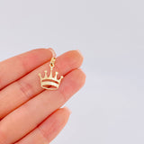 Dije Corona 0.55 g / 3/4 in Oro Amarillo 18K