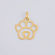 Dije Huella Silueta 0.5gr / 3/4 in / Oro Amarillo 18K *