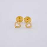 Topos Silueta Corazon 0.5gr / 4.3mm Oro Amarillo 18K *