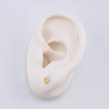 Topos Silueta Corazon 0.5gr / 4.3mm Oro Amarillo 18K