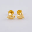 Topos Corazon Gotas Abultadas 0.6gr / 6.2mm Oro Amarillo 18K ©