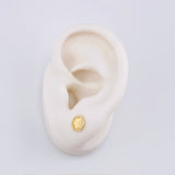 Topos Flor Refractante 0.9gr / 7.6mm Oro Amarillo 18K *