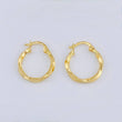 Candongas Cari Punteada 1.05gr / 3/4 in / Oro Amarillo 18K