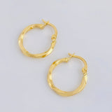 Candongas Cari Punteada 1.05gr / 3/4 in / Oro Amarillo 18K