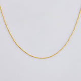 Venetian Chain 0.9gr / 15 3/4 in / 0.5mm 18K Yellow Gold