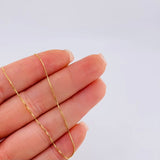 Venetian Chain 0.9gr / 15 3/4 in / 0.5mm 18K Yellow Gold